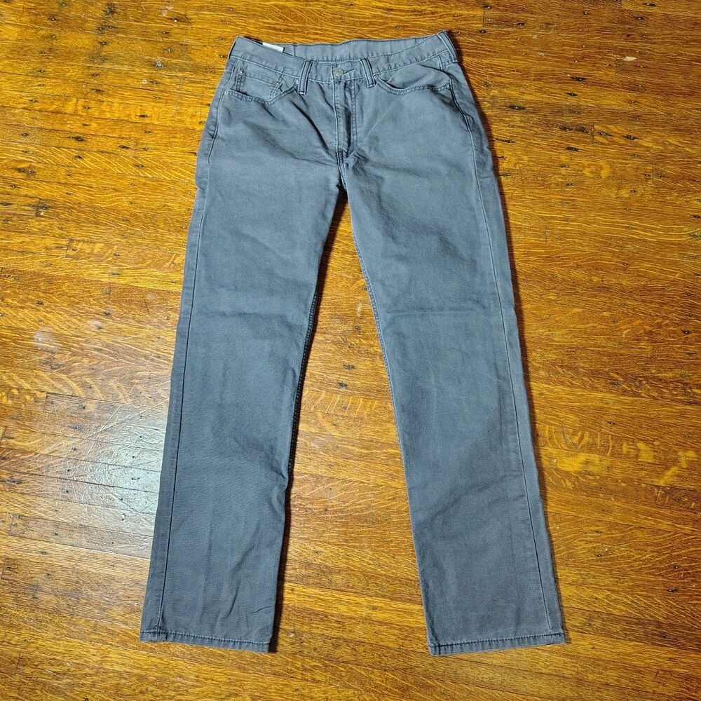 Levi's 514 Gray Canvas Men's Size 33x32/T708